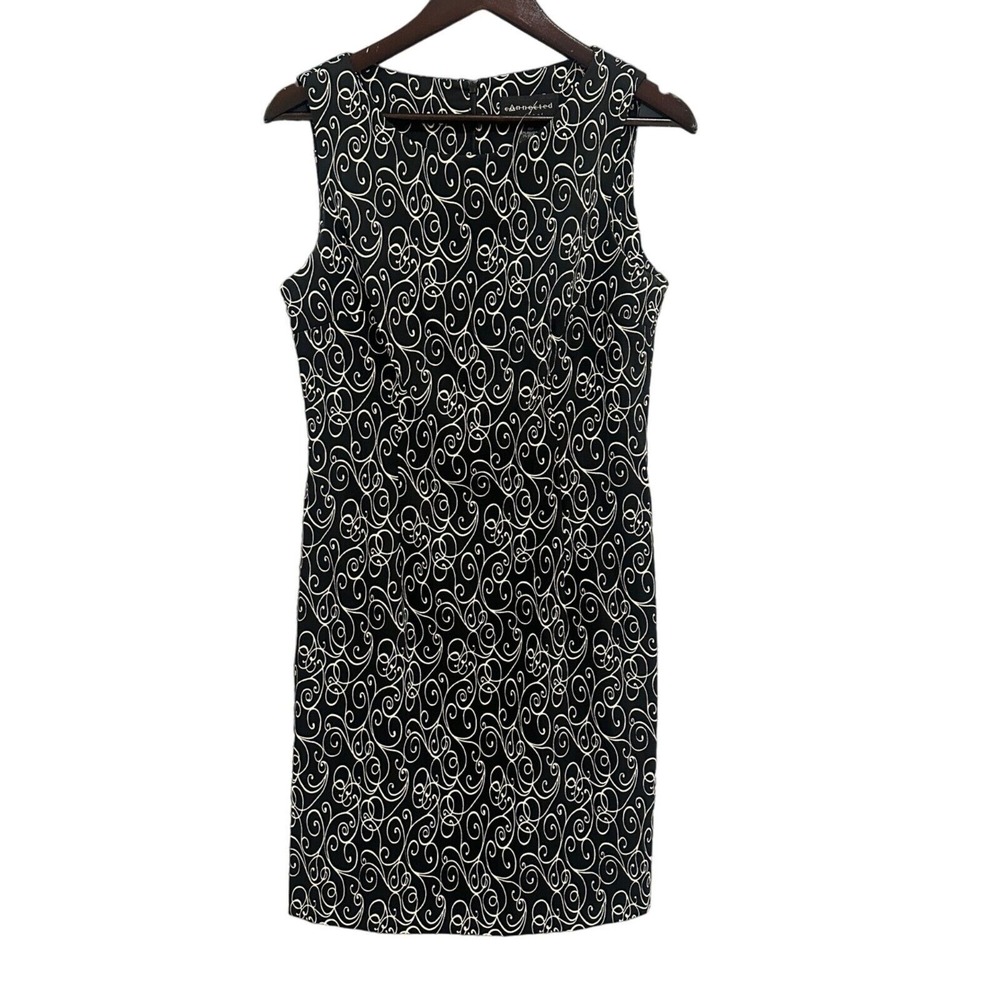 Connected Apparel Womens Size 10 Scroll Print Career Dress NWT
